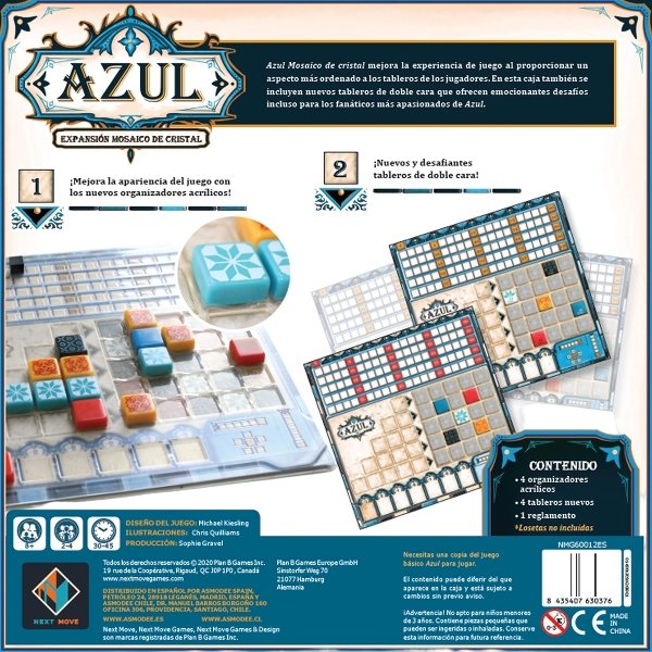 EAN 8435407630376 - Asmodee Azul Azul Mosaico de cristal Juego de mesa Simulación económica imagen 3