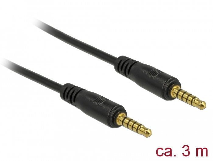EAN 4043619856985 - DeLOCK 85698 cable de audio 3 m 3,5mm Negro imagen 1