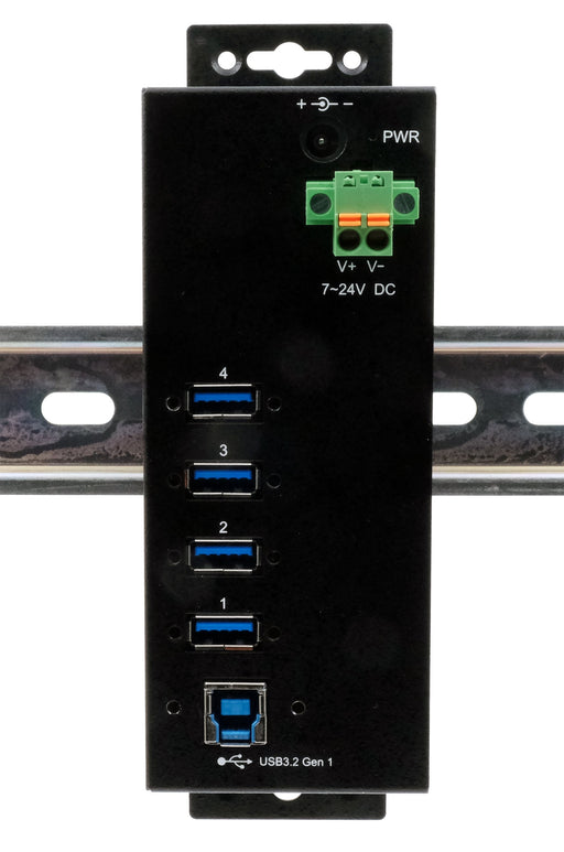 EAN 4718359118623 - EXSYS EX-1186HMVS-2 hub de interfaz USB 3.2 Gen 1 (3.1 Gen 1) Type-B 5000 Mbit/s Negro imagen 2