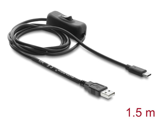 EAN 4043619816590 - DeLOCK 81659 cable USB 1,5 m USB A USB C Negro imagen 2
