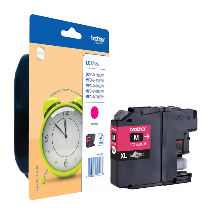 EAN 5014047563287 - Brother LC125XLMBP cartucho de tinta 1 pieza(s) Original Magenta imagen 1