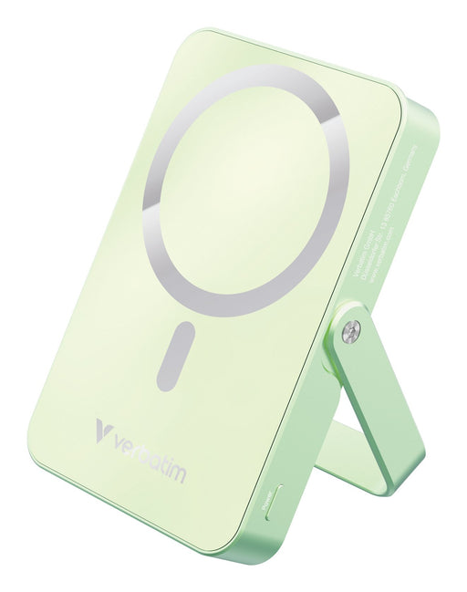 EAN 0002342322598 - Verbatim Charge 'n' Go Magnetic Wireless Polímero de litio 10000 mAh Cargador inalámbrico Verde imagen 1