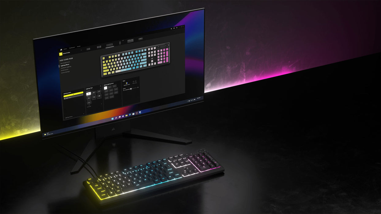EAN 840006666547 - Corsair K55 CORE RGB teclado Juego USB QWERTY Inglés de EE. UU. Negro imagen 6