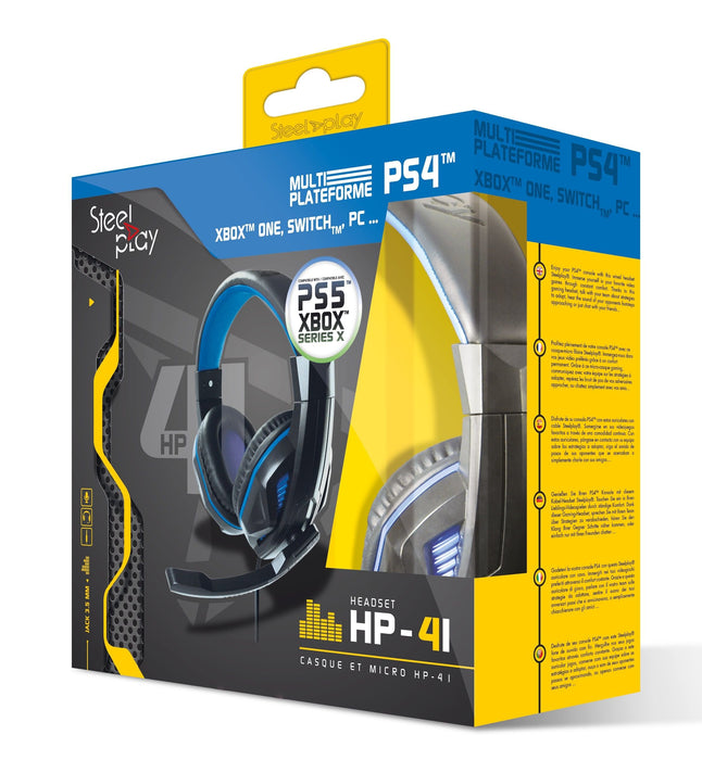 EAN 3760210998876 - Steelplay HP41 Auriculares Alámbrico Diadema Juego Negro, Azul imagen 5