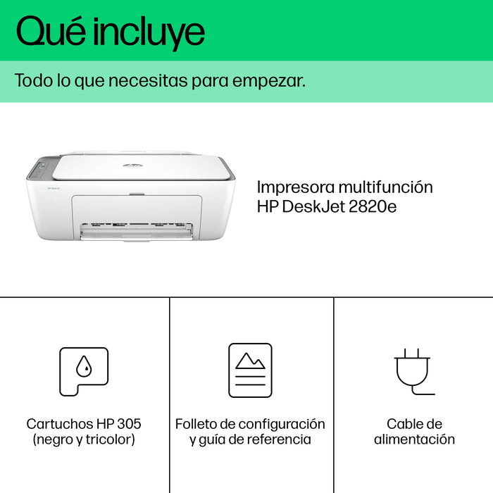 EAN 5715063395066 - HP DeskJet 2820e All-in-One Printer Inyección de tinta térmica A4 4800 x 1200 DPI 7,5 ppm Wifi imagen 6