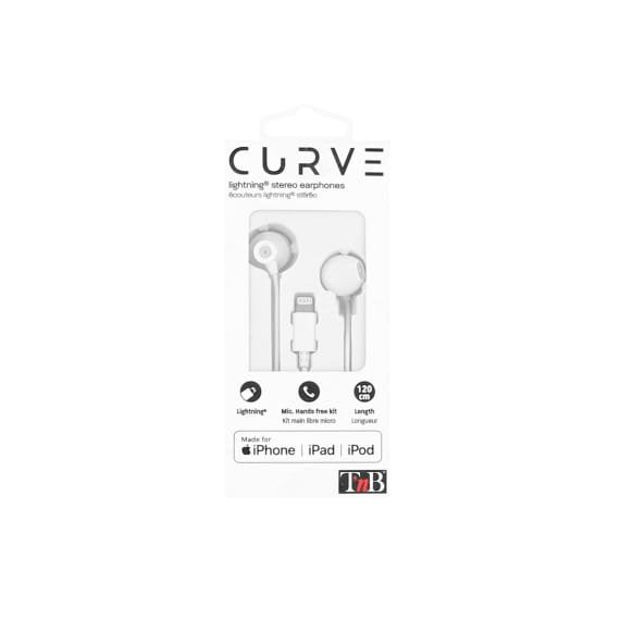 EAN 3303170094105 - T'nB CURV Auriculares Alámbrico Dentro de oído Llamadas/Música Blanco imagen 3