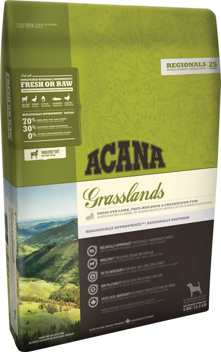 EAN 0064992542115 - Acana Dog TF Regionals Grasslands 11,4 kg Adulto Pato, Egg, Pescados, Cordero imagen 1