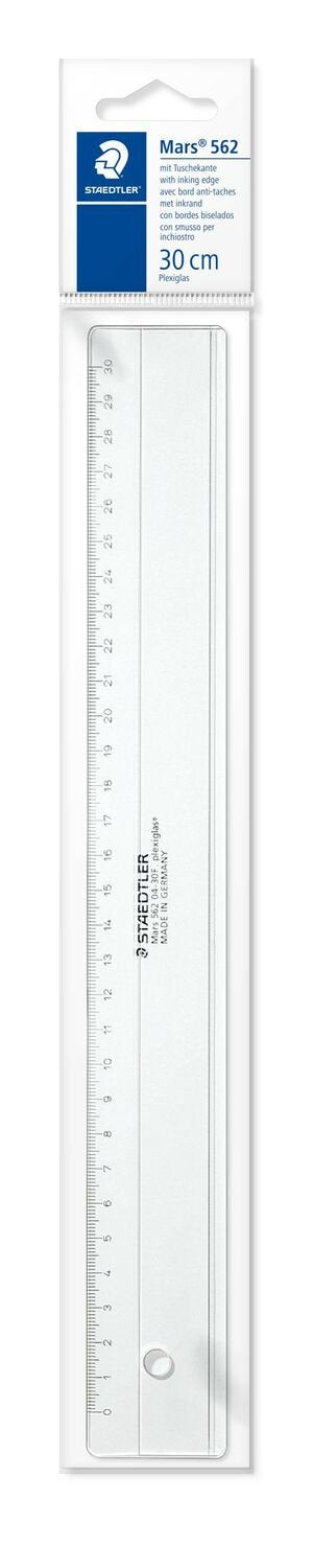 EAN 4007817562130 - Staedtler 562 04-30F cirterio Regla de escritorio 300 mm Transparente 1 pieza(s) imagen 1