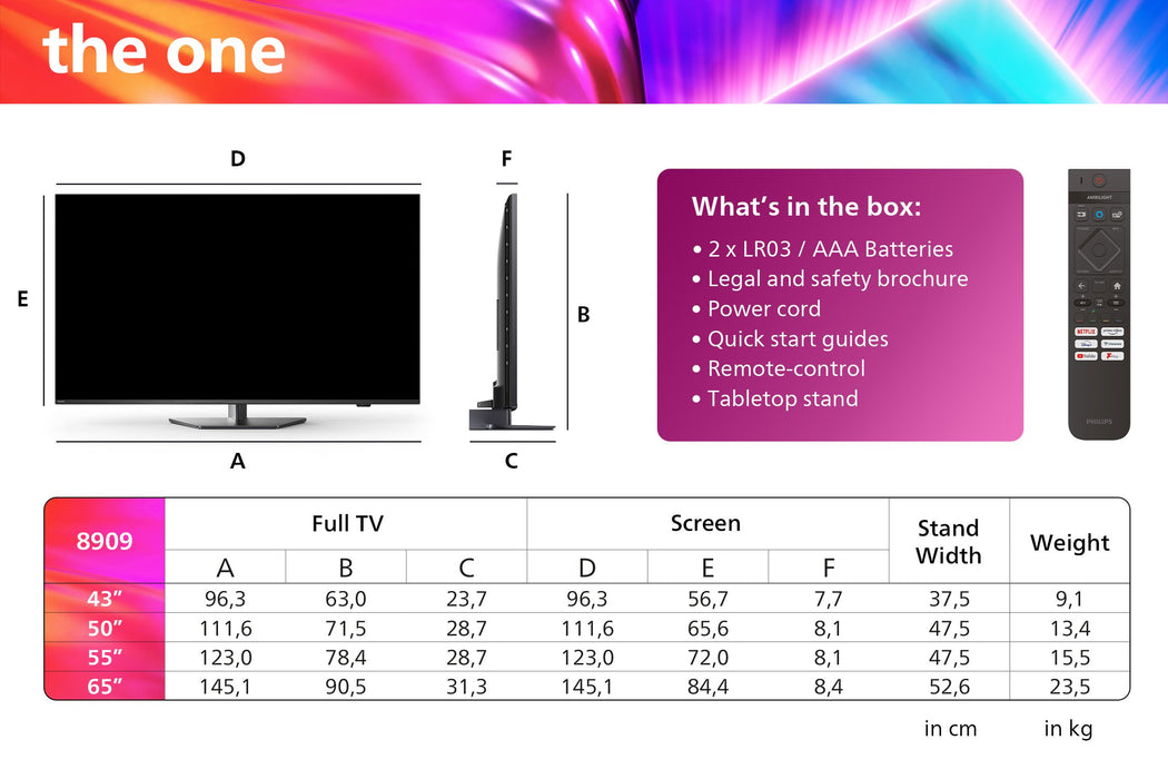 EAN 8718863040911 - Philips The One 55PUS8909/12 139,7 cm (55") 4K Ultra HD Smart TV Wifi Gris imagen 4