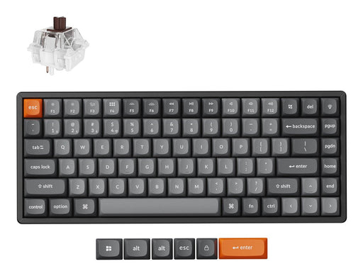 EAN 4894979022547 - Keychron K2 Max teclado Universal USB + RF Wireless + Bluetooth QWERTZ Alemán Negro, Gris imagen 1