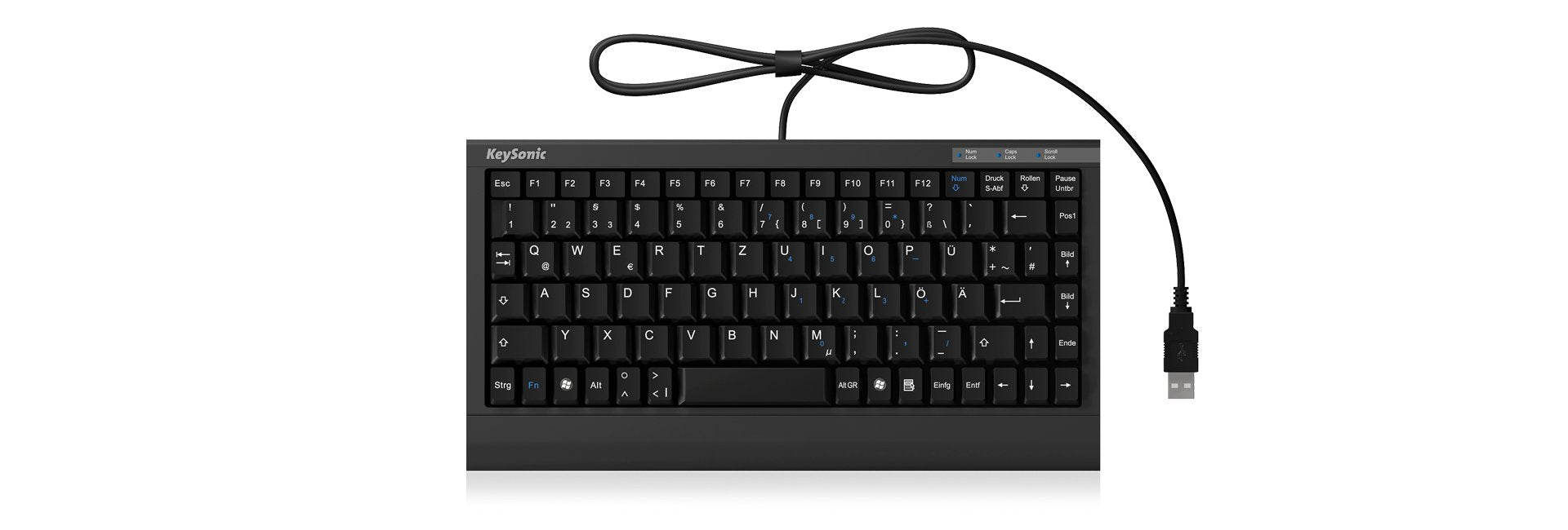 EAN 4250078142065 - KeySonic ACK-595C+ (DE) teclado Oficina USB QWERTZ Alemán Negro imagen 4