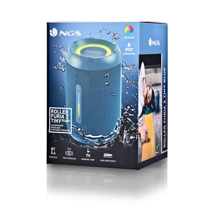 EAN 8435430625912 - NGS ROLLER FURIA 2 TINY Altavoz portátil estéreo Azul 10 W imagen 4