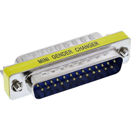 EAN 4043718000272 - InLine 31114 cambiador de género para cable DB-25 male 25pin Sub D Plata, Amarillo imagen 2
