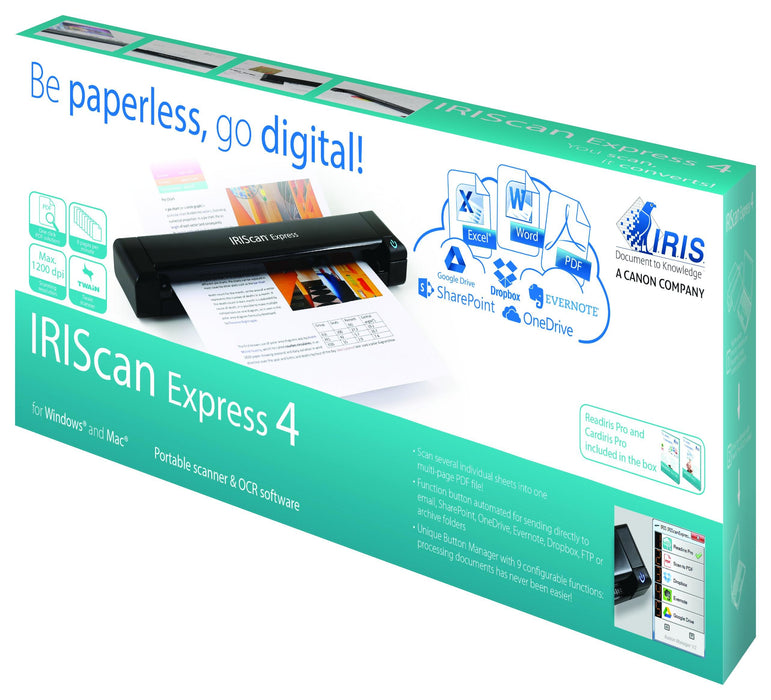 EAN 3700379530913 - I.R.I.S. IRIScan Express 4 Escáner alimentado con hojas 1200 x 1200 DPI A4 Negro imagen 10