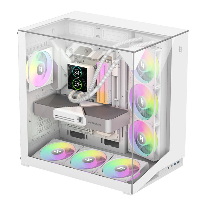 EAN 6931858712248 - GameMax NEX C56 VC WH carcasa de ordenador Midi Tower Blanco imagen 4