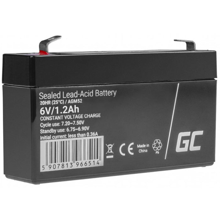 EAN 5907813966514 - Green Cell AGM52 batería para sistema ups Sealed Lead Acid (VRLA) 6 V 1,2 Ah imagen 1