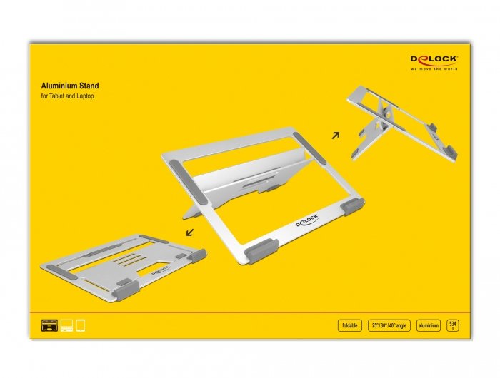 EAN 4043619184156 - DeLOCK 18415 soporte para ordenador portátil Aluminio 39,6 cm (15.6") imagen 5