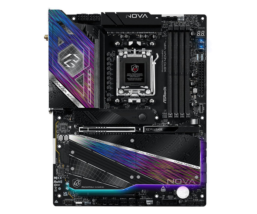 EAN 4710483942754 - Asrock X870 NOVA WIFI AMD X870 Zócalo AM5 ATX imagen 1