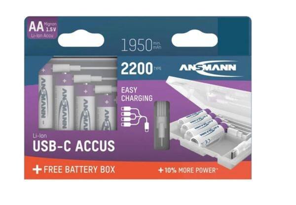 EAN 4013674223435 - Ansmann 1312-0044 pila doméstica Batería recargable AA Ión de litio imagen 1