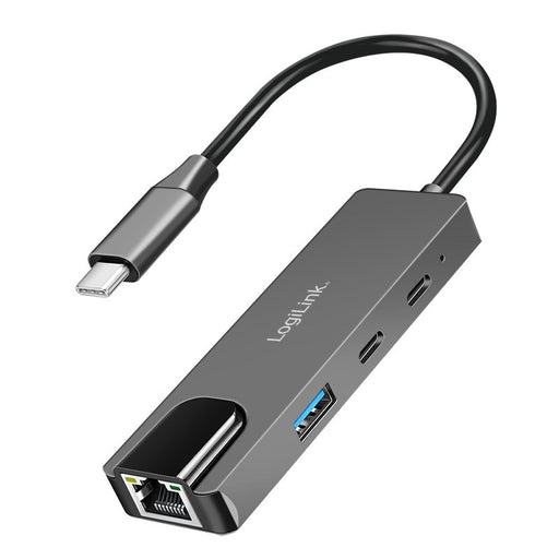 EAN 4052792073911 - LogiLink UA0432 base para portátil y replicador de puertos Alámbrico USB 3.2 Gen 1 (3.1 Gen 1) Type-C Gri imagen 1