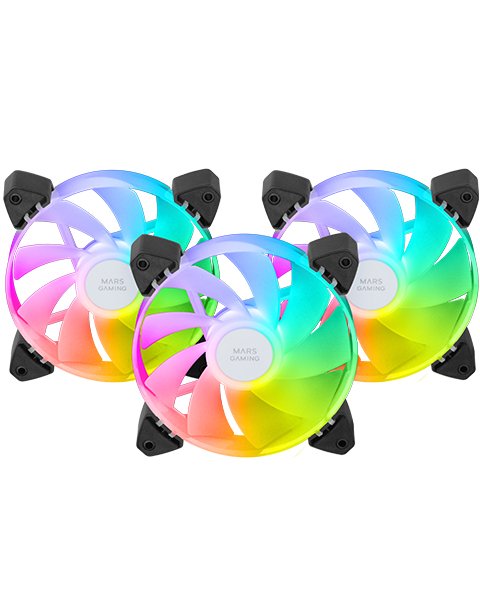 EAN 8435693108528 - Mars Gaming MF3AR sistema de refrigeración para ordenador Carcasa del ordenador Ventilador 12 cm 3 pieza( imagen 2