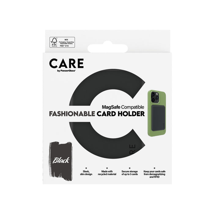 EAN 5715685011184 - PanzerGlass CARE™ by ® Card Holder Black iPhone funda para teléfono móvil Negro imagen 3