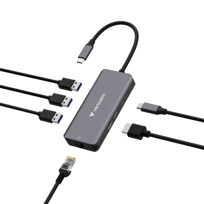 EAN 0023942321576 - Verbatim 32157 hub de interfaz USB 3.2 Gen 1 (3.1 Gen 1) Type-C 5000 Mbit/s Gris imagen 2