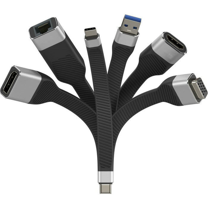 EAN 8059018367935 - Techly ICOC-USBC-FL-HD4K adaptador de cable de vídeo 0,136 m USB Tipo C HDMI tipo A (Estándar) Negro imagen 4