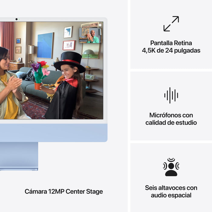 EAN 0195949597459 - Apple iMac Apple M M4 59,7 cm (23.5") 4480 x 2520 Pixeles PC todo en uno 16 GB 256 GB SSD macOS Sequoia W imagen 7