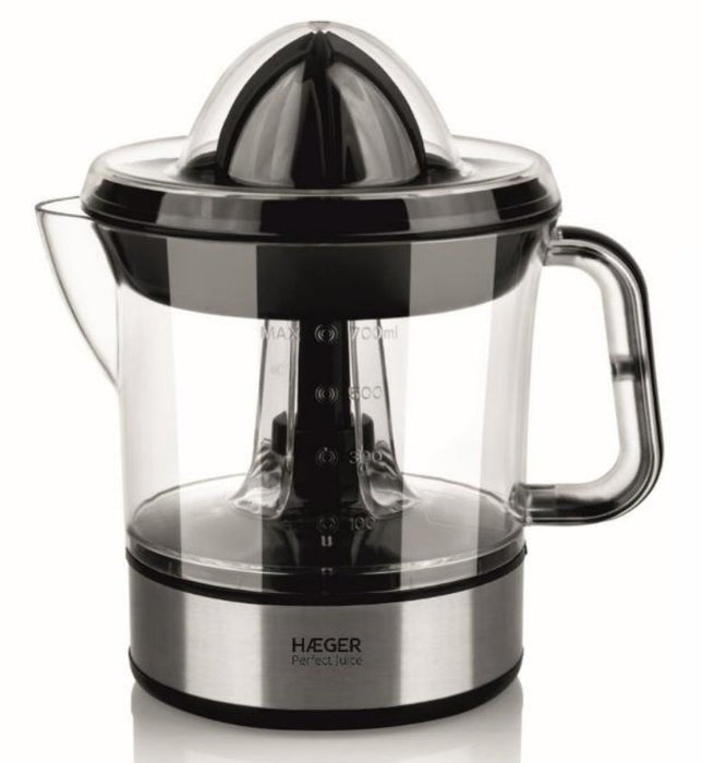 EAN 5608475041730 - Haeger Perfect Juice prensa de cítricos eléctricos 0,7 L 25 W Transparente, Plata, Negro imagen 1