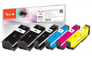 EAN 7640173434528 - Peach 0F320142 cartucho de tinta 6 pieza(s) Compatible Rendimiento estándar Azul, Cian, Magenta, Amarillo imagen 1