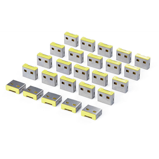 EAN 65030923767 - StarTech.com 25P-USB-A-BLOCKER bloqueador de puerto USB tipo A Plata, Verde Plástico 25 pieza(s) imagen 1