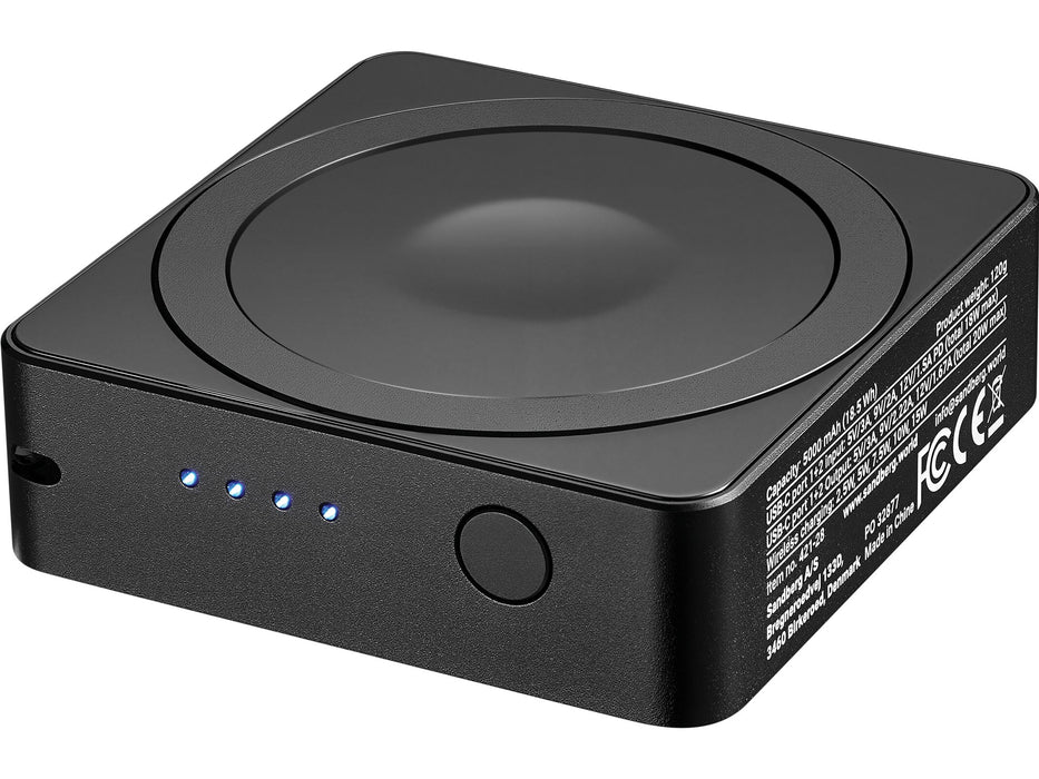 EAN 5705730421280 - Sandberg 421-28 batería externa 5000 mAh Cargador inalámbrico Negro imagen 2