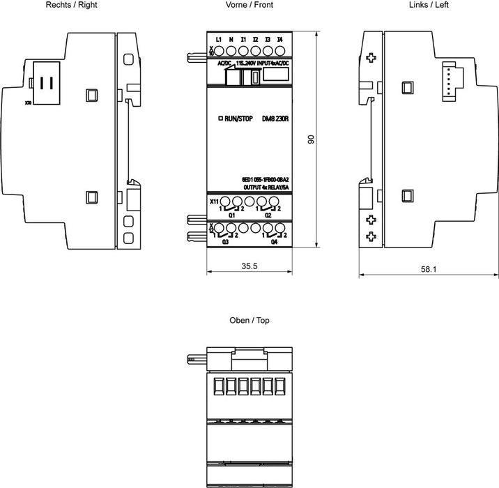 EAN 4034106029494 - Siemens 6ED1055-1FB00-0BA2 alimentación del relé imagen 3