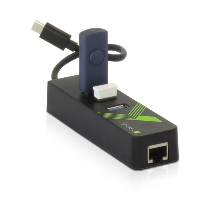 EAN 8051128105810 - Techly IDATA USB-ETGIGA-3C2 base para portátil y replicador de puertos USB 3.2 Gen 1 (3.1 Gen 1) Type-C N imagen 3