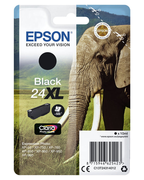 EAN 8715946625430 - Epson Elephant C13T24314022 cartucho de tinta 1 pieza(s) Original High (L) Yield Negro imagen 2
