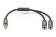EAN 4016032481317 - Digitus DB-510310-002-S cable de audio 0,2 m 3,5mm 2 x 3.5mm Negro imagen 3