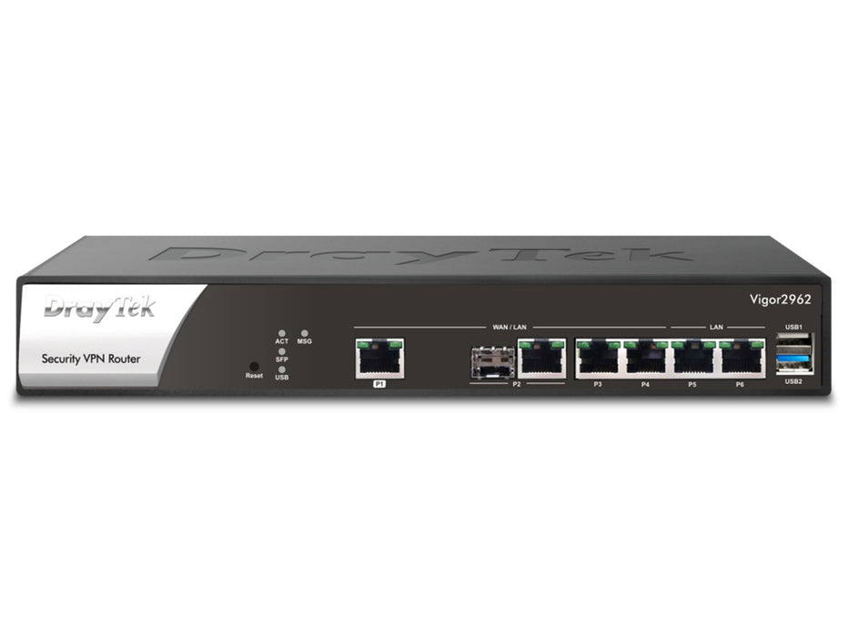 EAN 4710484742179 - DrayTek Vigor2962 router 2.5 Gigabit Ethernet Negro imagen 1