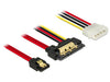 EAN 4043619852307 - DeLOCK 85230 cable de SATA 0,3 m SATA 7-pin + Molex (4-pin) SATA 22-pin Negro imagen 1