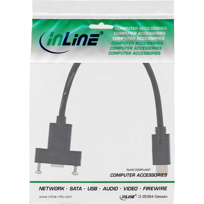 EAN 4043718257133 - InLine 33441G cable USB USB 3.2 Gen 1 (3.1 Gen 1) 0,2 m USB C 5 Gbit/s Negro imagen 2