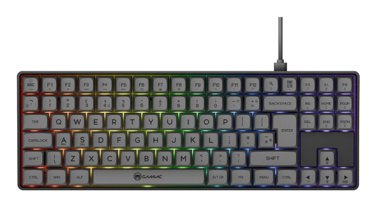 EAN 4251442510015 - GAMIAC TKL90G teclado Juego USB QWERTY Inglés Negro imagen 2