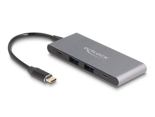 EAN 4043619641116 - DeLOCK 64111 hub de interfaz USB 3.2 Gen 2 (3.1 Gen 2) Type-C 10000 Mbit/s Gris imagen 1