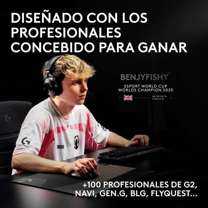 EAN 5099206136205 - Logitech G PRO X2 SUPERSTRIKE ratón Juego mano derecha RF Wireless + USB Type-C Óptico 44000 DPI imagen 12