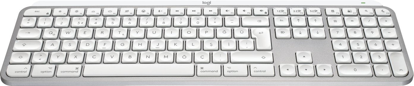 EAN 5099206114593 - Logitech MX Keys S for Mac teclado Oficina RF Wireless + Bluetooth QWERTZ Suizo Aluminio, Blanco imagen 2