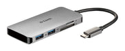 EAN 0790069450464 - D-Link DUB-M610 base para portátil y replicador de puertos Alámbrico USB 3.2 Gen 1 (3.1 Gen 1) Type-C Alu imagen 1