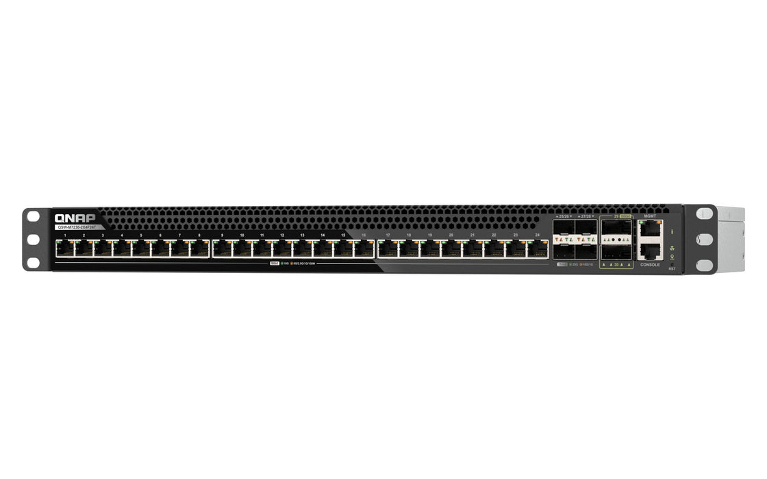 EAN 4711103091586 - QNAP QSW-M7230-2X4F24T switch Gestionado L3 10G Ethernet (100/1000/10000) 1U Negro imagen 2