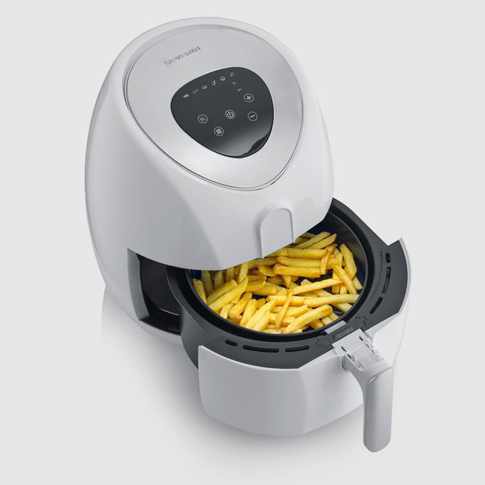 EAN 4008146043499 - Severin FR 2440 freidora Sencillo 3,2 L Independiente 1500 W Freidora de aire caliente Blanco imagen 3