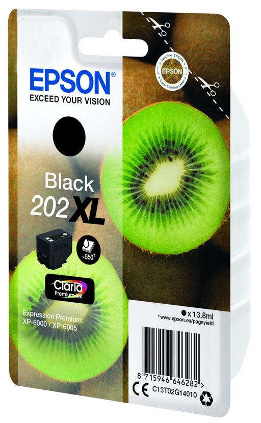 EAN 8715946646299 - Epson Kiwi 202XL cartucho de tinta 1 pieza(s) Original High (L) Yield Negro imagen 1