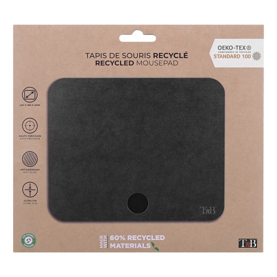 EAN 3303170106334 - T'nB TSECO alfombrilla para ratón Negro imagen 3
