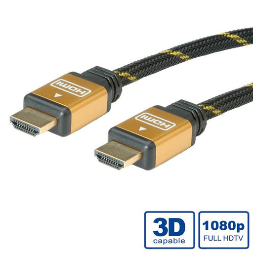 EAN 7611990125630 - ROLINE 11.04.5508 cable HDMI 15 m HDMI tipo A (Estándar) Negro, Oro imagen 2